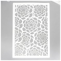 Трафарет "Цветочная фантазия" 24х16 см Noname