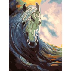 Картина по номерам Лошадиная грива 40х50 см Hobby Home