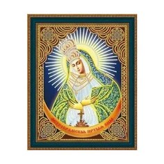 Алмазная мозаика "Остробрамская Пресвятая Богородица" стеклянные стразы 27х33 см, LP113 Paintboy