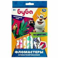 Фломастеры ароматизированные, 10цв, цв. кор, буба Opt Baza