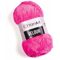 Пряжа YarnArt Velour, 100 г, 170 м, 2 шт., 860 малина