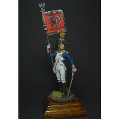 Оловянный солдатик фигурка окрашенный Офицер-орлоносец 6-го пехотного полка. Польша. Польша, 1810-14 Нет бренда