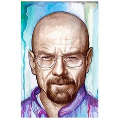 Картина по номерам на холсте Сериал Во все тяжкие Breaking Bad Уолтер Уайт - 6411 В 60x40
