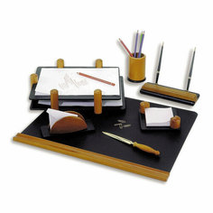 Набор настольный Good Sunrise деревянный 7 предметов светлый орех Noname