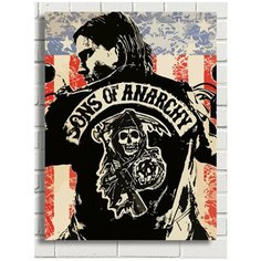 Картина по номерам Сериал Сыны Анрахии (мотоцикл, байкеры) - 7946 В 30x40