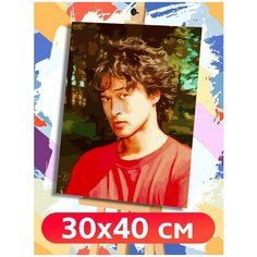 Картина по номерам Музыка Группа Кино Виктор Цой - 6365 В 30x40