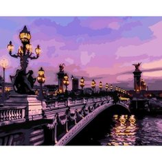 Картина по номерам Мост Александра III LORI Кпн-237