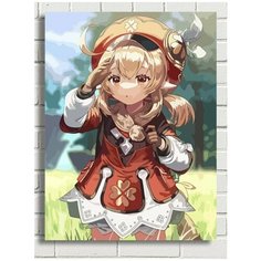 Картина по номерам Игра Genshin Impact Кли - 7466 В 30x40