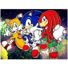 Картина по номерам на холсте Sonic - 4 40 х 30