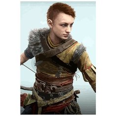 Картина по номерам на холсте Игра God of War Ragnarok Атрей Локи - 6226 В 60x40