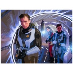 Картина по номерам на холсте Сериал звёздный путь дискавери 5333 40x30