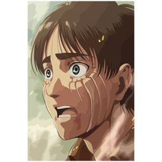 Картина по номерам на холсте Аниме Атака титанов - 1858 40X60