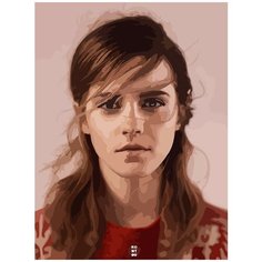 Картина по номерам на холсте Эмма Уотсон Гермиона - 6280 В 30x40