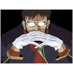 Картина по номерам на холсте Аниме Евангелион Гендо - 731