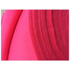 Фетр корейский мягкий листовой 28х33 см (3 шт/упак) толщина 1 мм, цвет мальвовый A-17 / для творчества рукоделия Shinwon Felt