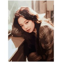 Картина по номерам на холсте BLACKPINK Kpop jennie - 30 30X40
