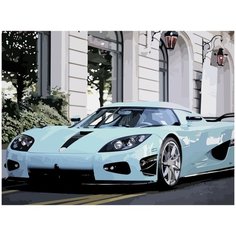 Картина по номерам на холсте Машина спорткар спортивный автомобиль - 305
