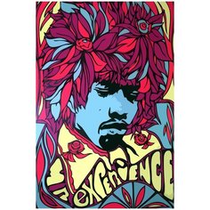 Картина по номерам на холсте Jimie Hendrix - 217 40X60