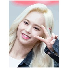 Картина по номерам на холсте everglow kpop ию - 4 30X40