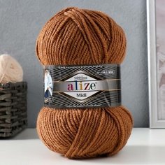 Пряжа "Superlana midi" 25% шерсть, 75% акрил 170м/100гр (466) Alize