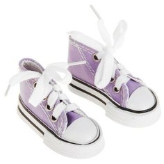 Кеды для кукол, длина подошвы 7,5 см, цвет фиолетовый NO Name