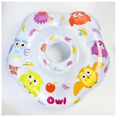 Roxy-kids Надувной круг на шею для купания малышей Owl, «Птички»