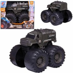 Машинка Джип-внедорожник 4х4 Турбо зверь, 1:14, темно-зеленая - Junfa Toys [WE-11906/темно-зеленая]