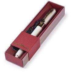 Ручка шариковая автоматическая BrunoVisconti, 0,5 мм, синяя, в футляре, Monaco (белый корпус), Арт. 20-0125/024