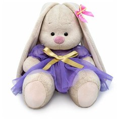 Мягкая игрушка «Зайка Ми», в платье с золотым бантом, 18 см Budi Basa Collection