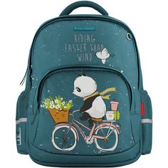 Рюкзак бирюзовый С эргономичной спинкой "удивительные панды", Арт. 12-002-198/09 Bruno Visconti