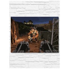 Картина по номерам на холсте игра Duke Nukem 3D (Sega, Сега, 16 bit, 16 бит, ретро приставка) - 9903 Г 30x40