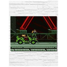 Картина по номерам на холсте игра Contra 3 Midnight Resistance (Sega, Сега, 16 bit, 16 бит) - 9973 Г 30x40[преобразованный]. jpg
