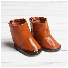 Сапоги с отворотами для куклы, длина подошвы: 6,5 см, цвет коричневый NO Name
