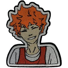 Нашивка, шеврон, патч (patch) Хината Шое Волейбол Hinata Shoyo Haikyu, размер 6,5*8, 1 шт. Нет бренда