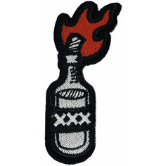 Нашивка, шеврон, патч (patch) Бутылка, размер 8*3 см Нет бренда
