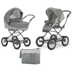 Коляска 2 в 1 Inglesina Sofia System Duo Cayman Silver на шасси Ergo Bike + сумка в комплекте