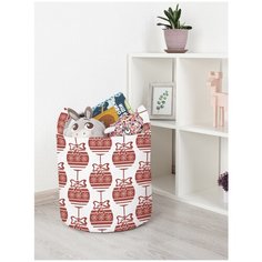 Корзина для игрушек JoyArty "Скандинавские елочные шары" 35x35 см