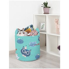 Корзина для игрушек JoyArty "Праздничные коты" 35x35 см