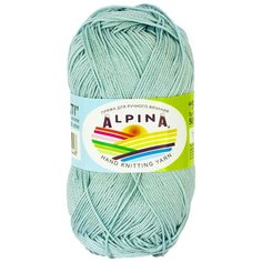 Пряжа ALPINA "SATI" №063 св. бирюзовый 1 шт. х 50 г 170 м 100% мерсеризованный хлопок альпина сати