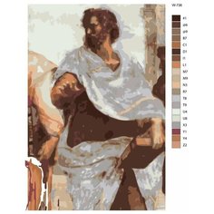Картина по номерам W-736 "Аристотель" 50х70 Brushes Paints
