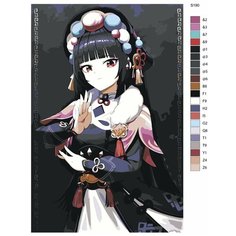 Картина по номерам S190 "Компьютерная игра - Genshin Impact (Геншин Импакт). Юнь Цзинь" 40x60 Brushes Paints