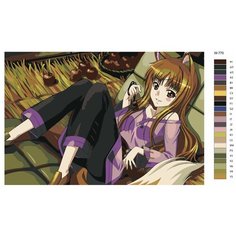 Картина по номерам W-770 "Аниме Волчица и пряности. Хоро" 40х60 Brushes Paints