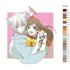 Картина по номерам W-795 "Аниме очень приятно, Бог. Томоэ и Нанами Момодзоно" 40х40 Brushes Paints