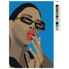 Картина по номерам W-453 "Девушка с чупа-чупсом" 40х60 Brushes Paints