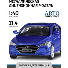 Машинка металлическая инерционная ТМ Автопанорама, HYUNDAI ELANTRA, М1:40, синий, JB1251439