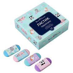 Ластик HappyGraphix Kids, овальный, мягкий, микс Bruno Visconti