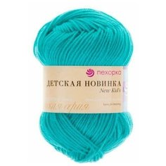 Пряжа Пехорка "Детская новинка" - 3 шт, (581-Светлый изумруд), 200м/50г, высокообъемный акрил 100%