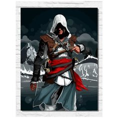 Картина по номерам на холсте игра Assassins Creed IV Черный Флаг - 11499 В 30x40