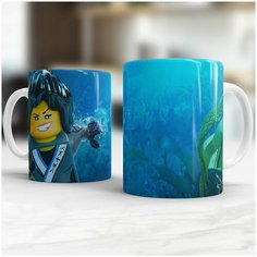 Кружка для чая и кофе с принтом Ниндзяго Lego Ninjago Лего 1st Color