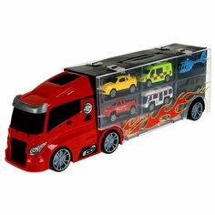 Игровой набор Технопарк Автовоз, с машинками и аксессуарами